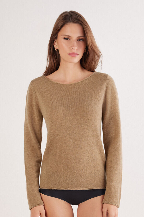1 Top a maniche lunghe in cashmere 1 Top a maniche lunghe in cashmere