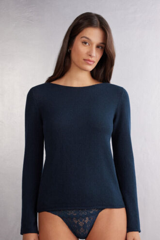 1 Top a maniche lunghe in cashmere