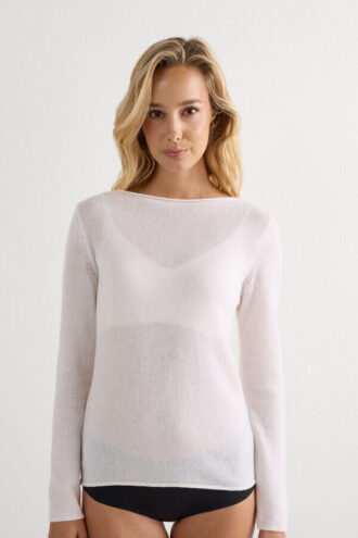 1 Top a maniche lunghe in cashmere