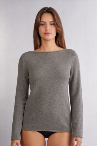 1 Top a maniche lunghe in cashmere