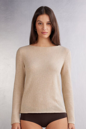 1 Top a maniche lunghe in cashmere