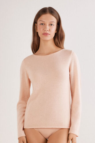 1 Top a maniche lunghe in cashmere
