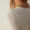 Body a maniche lunghe in modal e cashmere