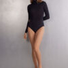 Body con collo alto in modal ultraleggero e cashmere Body con collo alto in modal ultraleggero e cashmere