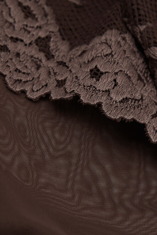 Body in tulle e Lace Bodysuit Pretty Flowers Body in tulle e Lace Bodysuit Pretty Flowers