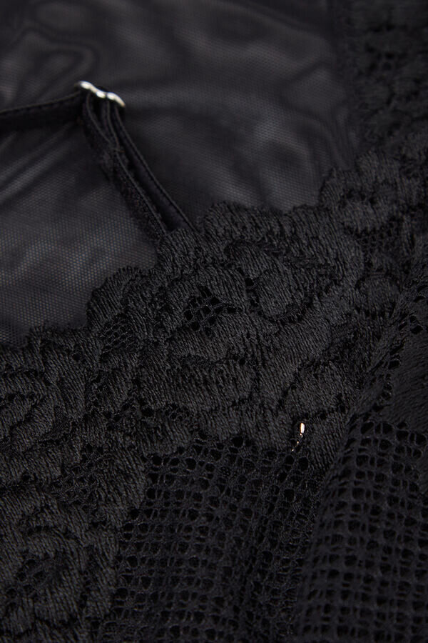 Body in tulle e Lace Bodysuit Pretty Flowers Body in tulle e Lace Bodysuit Pretty Flowers