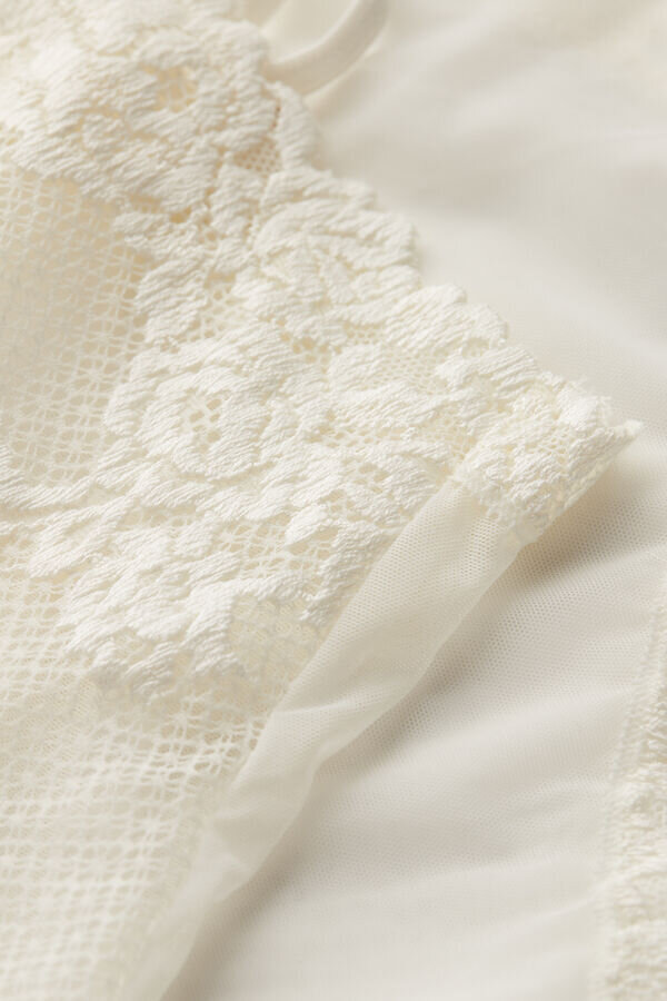 Body in tulle e Lace Bodysuit Pretty Flowers Body in tulle e Lace Bodysuit Pretty Flowers