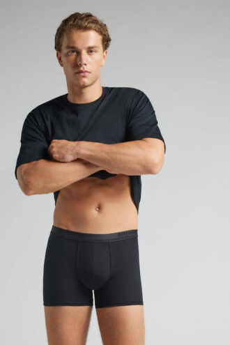 Boxer in cotone mercerizzato premium con logo