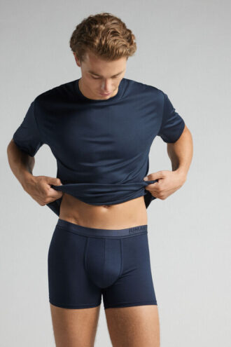 Boxer in cotone mercerizzato premium con logo