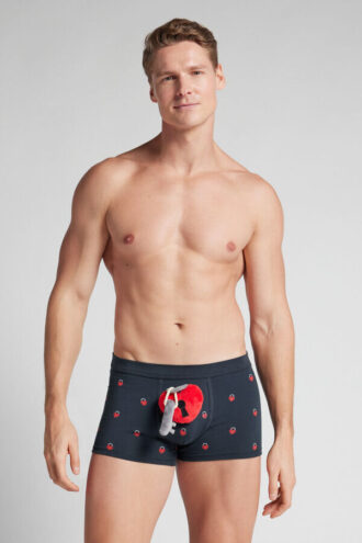 Boxer in cotone superiore con cuore a lucchetto