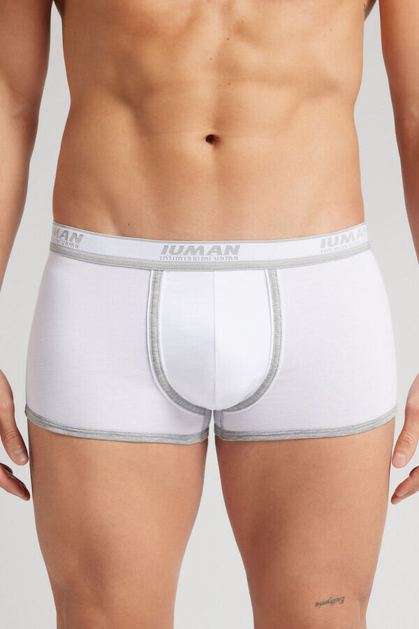 Boxer in cotone superiore con logo Boxer in cotone superiore con logo