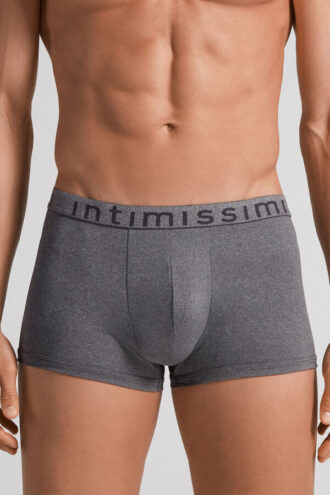 Boxer in microfibra con logo