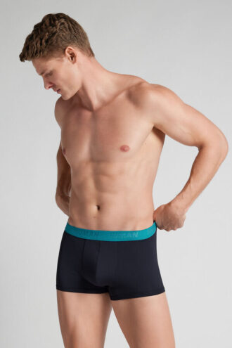 Boxer in microfibra con logo Boxer in microfibra con logo