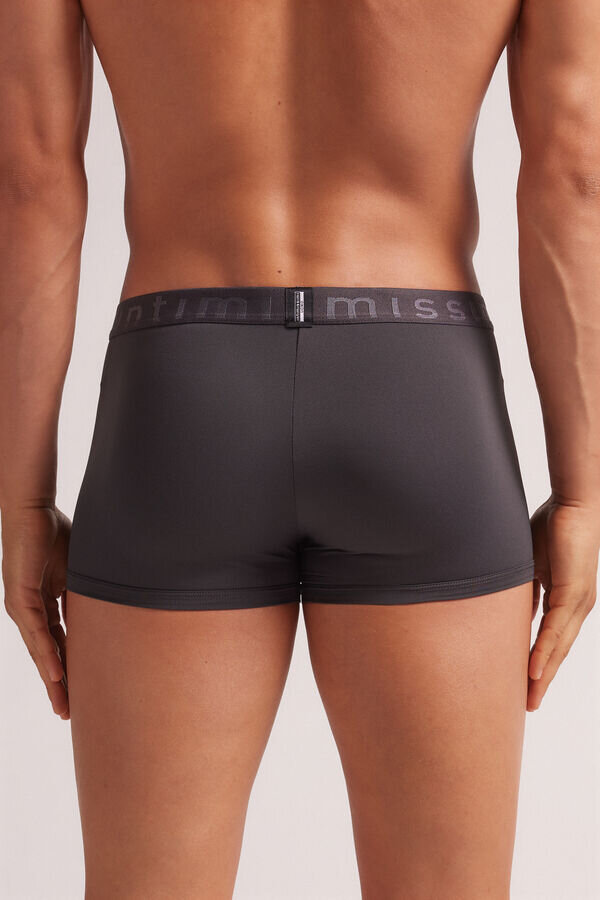 Boxer in microfibra con logo Boxer in microfibra con logo