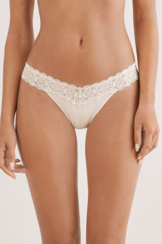 Brazilian in pizzo e cotone stile anni ’80