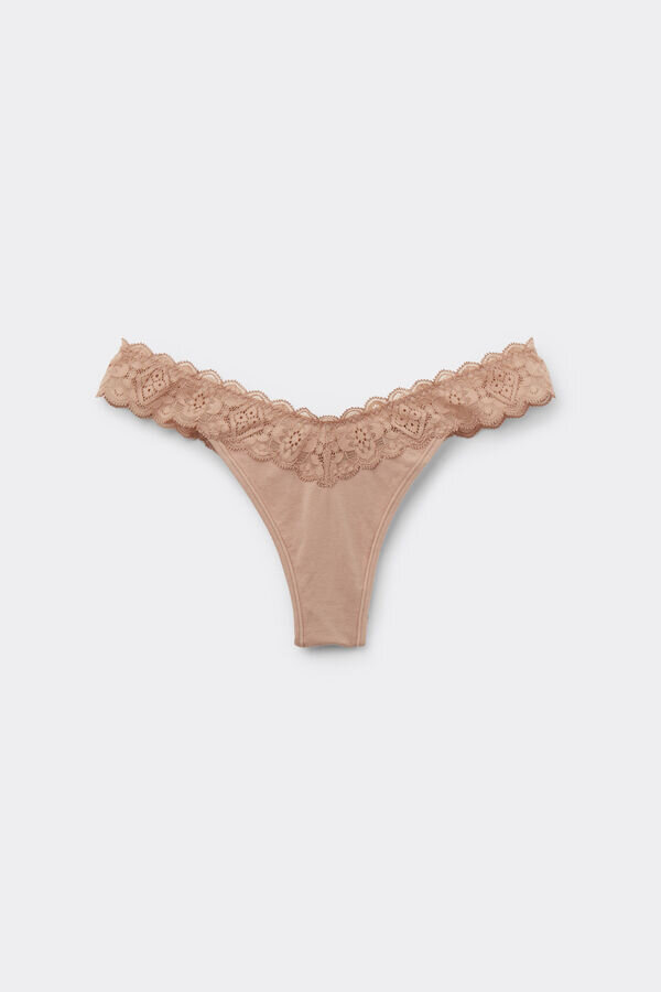 Brazilian in pizzo e cotone stile anni ’80 Brazilian in pizzo e cotone stile anni ’80