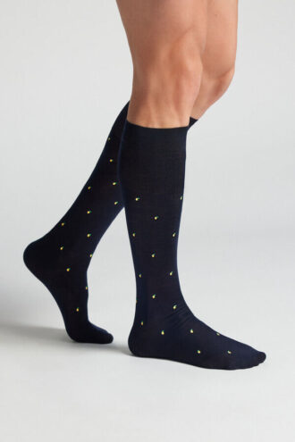 Calze al ginocchio in filato Lisle