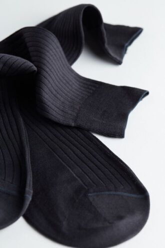 Calzini corti a coste in cotone egiziano