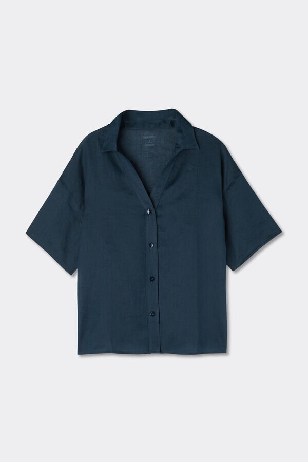 Camicia a maniche corte in puro lino Camicia a maniche corte in puro lino