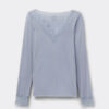 Camicia a maniche lunghe in cashmere ultraleggero con pizzo Camicia a maniche lunghe in cashmere ultraleggero con pizzo