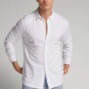 Camicia a maniche lunghe in cotone fiammato