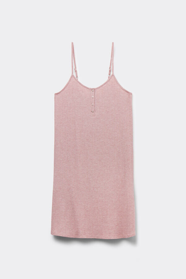 Camicia da notte chic e confortevole con spalline sottili Camicia da notte chic e confortevole con spalline sottili