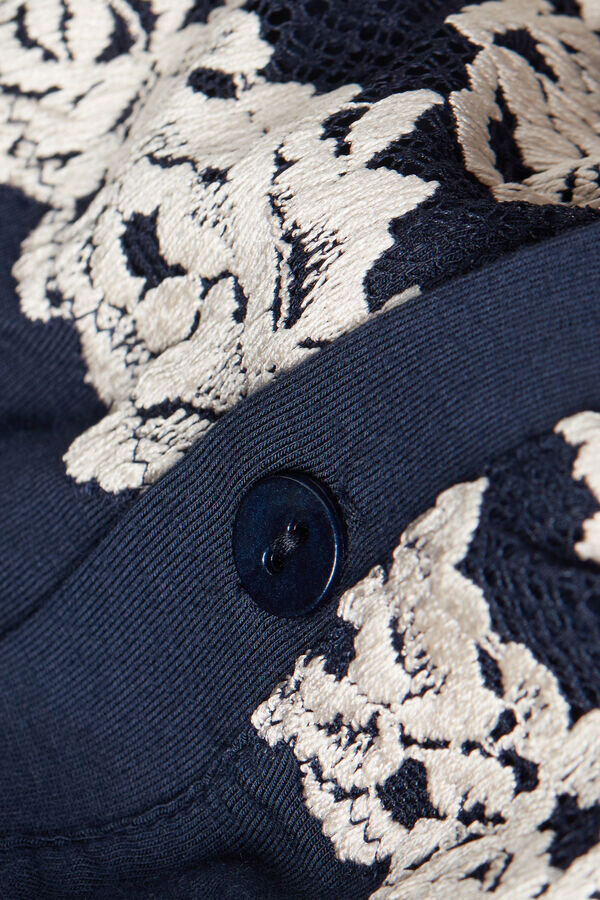 Camicia da notte con apertura frontale Pretty Flowers Camicia da notte con apertura frontale Pretty Flowers