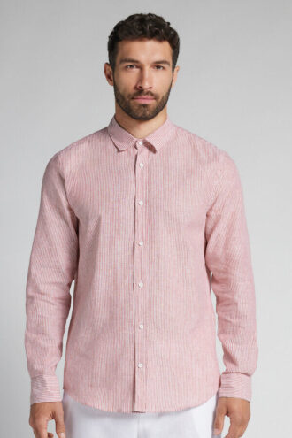 Camicia in lino e cotone