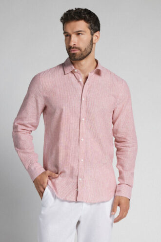 Camicia in lino e cotone