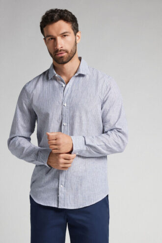 Camicia in lino e cotone