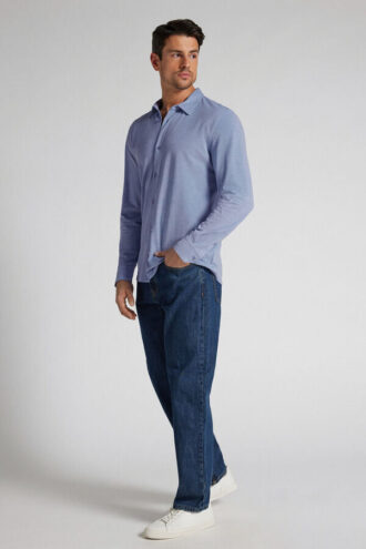 Camicia in piqué di cotone