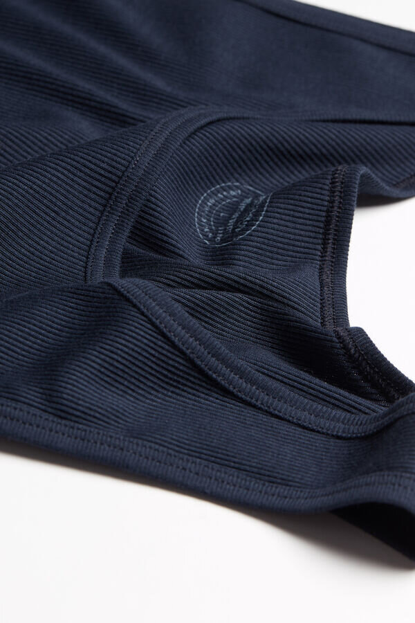 Canotta a costine in cotone di alta qualità Canotta a costine in cotone di alta qualità