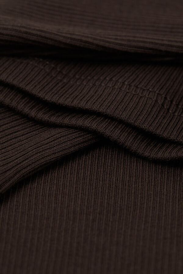 Canotta a costine in cotone superiore Canotta a costine in cotone superiore