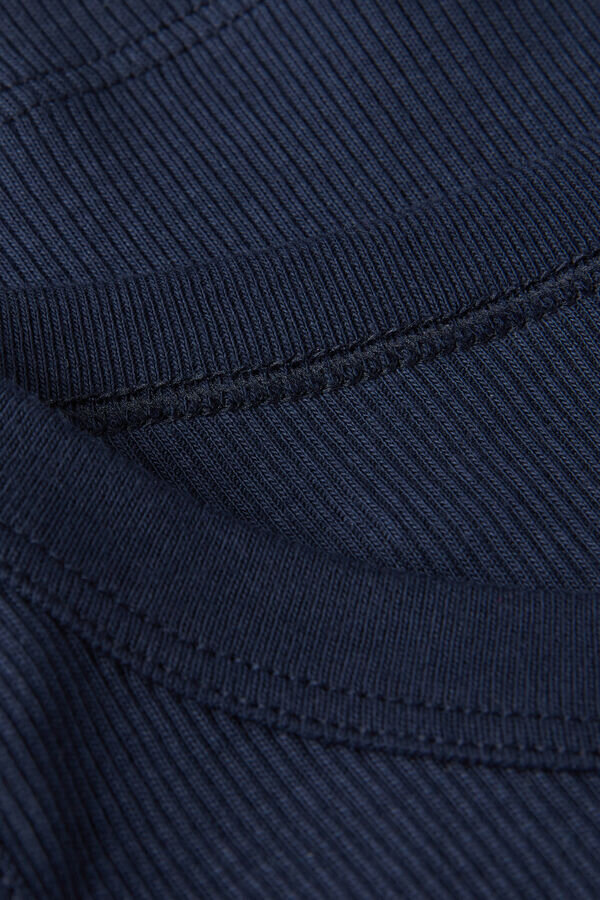 Canotta a costine in cotone superiore Canotta a costine in cotone superiore