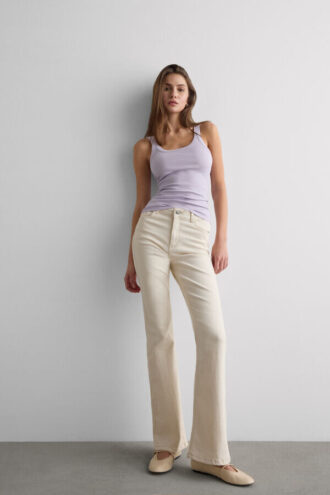 Canotta con dorso a vogatore in cotone superiore