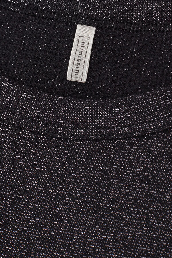 Canotta in cotone lamé a costine Canotta in cotone lamé a costine