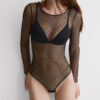Lace Bodysuit a maniche lunghe Flirt Fearlessly