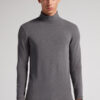 Maglia a maniche lunghe con collo alto in modal e cashmere Maglia a maniche lunghe con collo alto in modal e cashmere