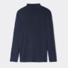 Maglia a maniche lunghe con collo alto in modal e cashmere Maglia a maniche lunghe con collo alto in modal e cashmere