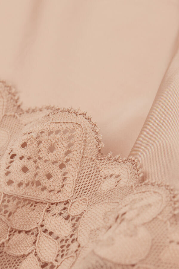 Mutandine a vita alta in microfibra e pizzo Mutandine a vita alta in microfibra e pizzo