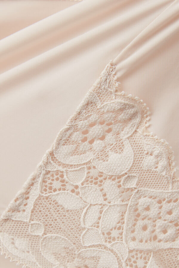 Mutandine a vita alta in microfibra e pizzo Mutandine a vita alta in microfibra e pizzo