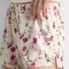 Pantaloncini in seta con stampa Pretty Flowers
