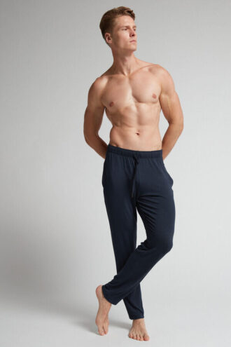 Pantaloni in seta e modal