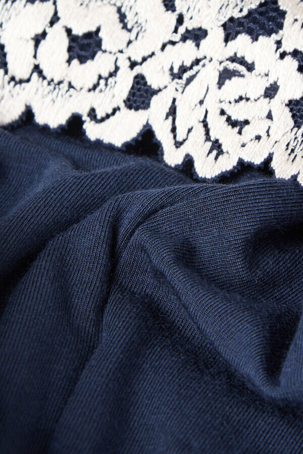 Pantaloni lunghi in modal con volant Pretty Flowers Pantaloni lunghi in modal con volant Pretty Flowers