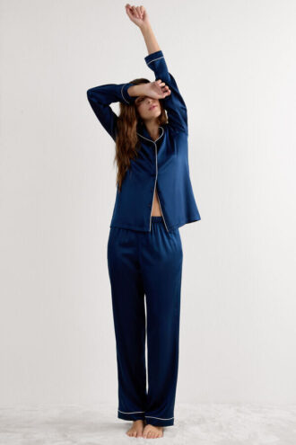 Pantaloni lunghi in seta