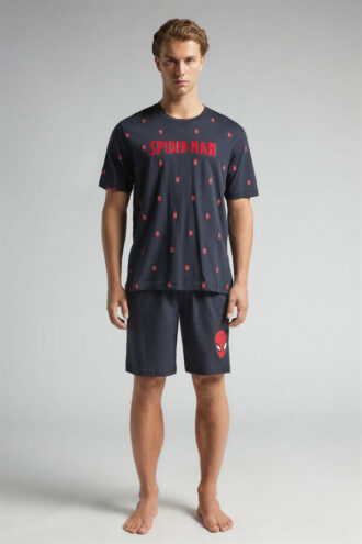 Pigiama corto in cotone Spider-Man Marvel