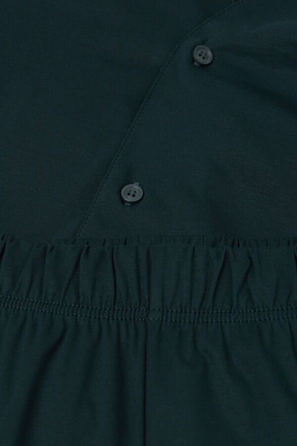 Pigiama lungo con apertura frontale in cotone Pigiama lungo con apertura frontale in cotone