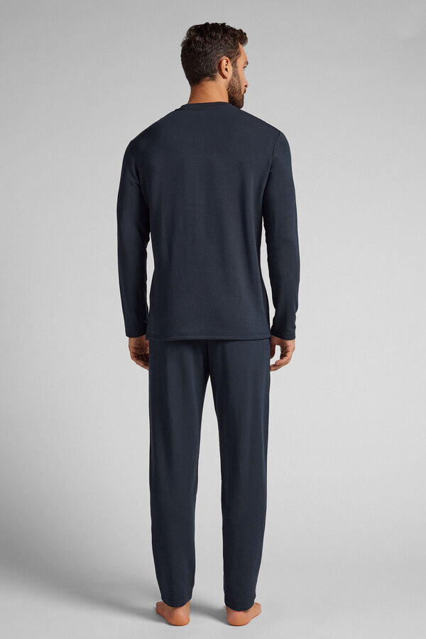 Pigiama lungo in modal felpato Pigiama lungo in modal felpato