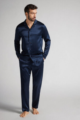 Pigiama lungo in seta