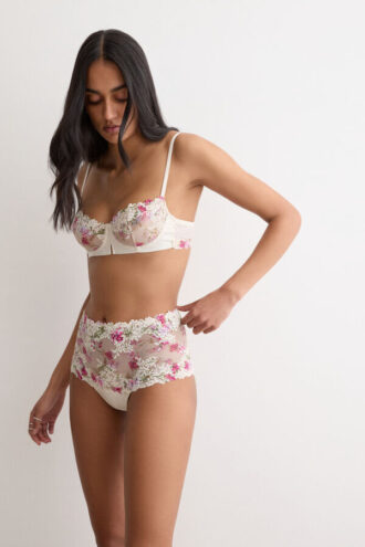 Reggiseno a balconcino Denise con stampa Pretty Flowers